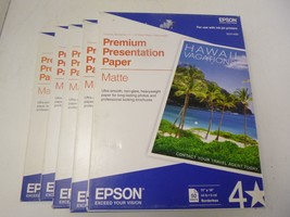 Epson S041468 Borderless Presentation Paper MATTE 11&quot; x 14&quot; Inches, 250 ... - £35.58 GBP