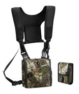 Bino Chest Binocular Harness Combo Bag Rangefinder Pouch Hunting Case Ca... - $38.94 CAD