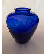 Vintage Art Deco Maryland Glass Co. Cobalt Blue Glass Vase - £15.95 GBP