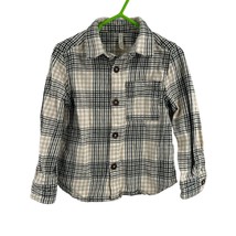 Rylee + Cru Plaid Button Front Flannel Shirt 4-5 Year - £18.17 GBP