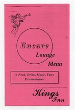 Encore Lounge Menu Kings Inn Lite Faire &amp; Pasta South Williamsport Pennsylvania - $15.84