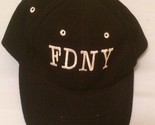 FDNY Black Cap Hat Fire Department New York ba2 - £10.34 GBP