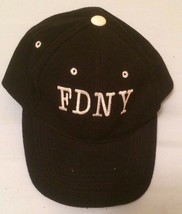 FDNY Black Cap Hat Fire Department New York ba2 - £10.27 GBP