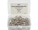 Curved Safety Pins For Quilting, Basting Pins, Size 2, 100-Count - $25.99
