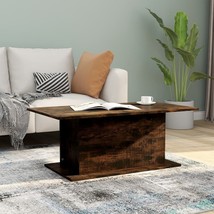 vidaXL Coffee Table Smoked Oak Engineered Wood 40.2 x 21.9 x 15.7 in - €119,20 EUR