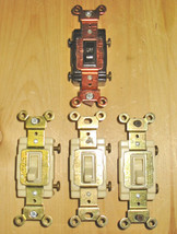 120/277 VAC COMMERCIAL FRAMED TOGGLE QUIET SWITCHES ~ NEW! - $39.99