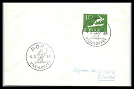 1956 SWEDEN Cover - Vasaloppet, Mora to Halmstad Q11 - £2.33 GBP