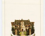 Hostellerie De L&#39;Abbaye La Pommeraie Menu Selestat France  - $21.78