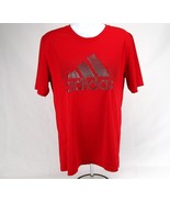 adidas Women&#39;s Red T-Shirt Sz XL-18 Short Sleeve Casual Activewear Athle... - £13.98 GBP