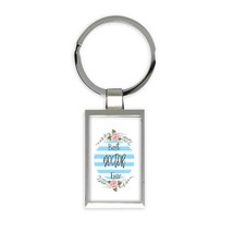 Best DOCTOR Ever : Gift Keychain Christmas Cute Birthday Stripes Blue - £6.42 GBP