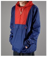 MEN&#39;S GUYS WESC WeSC `Mumrik` Annorak Jacket WINDBREAKER BLUE RED NEW $85 - $886.33 MXN