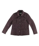 St. John&#39;s Bay Bordeaux Red Quilted Women&#39;s Jacket Size S Small Polyeste... - $49.38