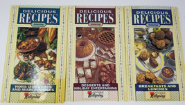 Tenormin Wellspring Delicious Recipes Books Meals Appetizers Vintage Set of 3 - £8.78 GBP