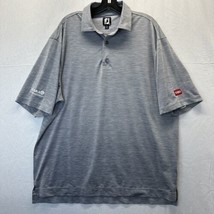 Foot Joy Shirt Mens XL Polo Gray Short Sleeve Embroidered Logo Golf Preppy FJ - £18.10 GBP