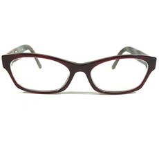 Fendi F827 346 Eyeglasses Frames Brown Dark Red Cat Eye Full Rim 53-17-140 - £25.89 GBP