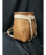 Vintage Adirondack Woven Wood Splint Woodsman Trappers Pack Basket 14.5&quot;... - $189.99