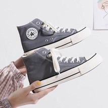 Women Canvas Shoes Classic Basic Stylish All Match Sneakers Chinese Red Gray Clo - £45.33 GBP