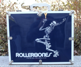 Vintage &quot;Rollerbones&quot; 1980 skate case BLUE Roller Powell Stanley NICE &amp; ... - £469.35 GBP