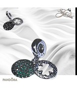 Pandora Dazzling Green Pave Clover Dangle Charm US SELLER  - $889.58 MXN