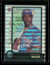 Vintage 1998 BOWMAN CHROME Refractor Baseball Card #161 PRESTON WILSON Mets - £9.87 GBP