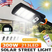 213LED Outdoor Solar Street Wall Light PIR Motion Sensor LED Lamp Remote... - £23.50 GBP
