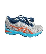 ASICS GT-1000 5 GS Running Shoe Grey/Orange 1 M US Little Kid - $49.50