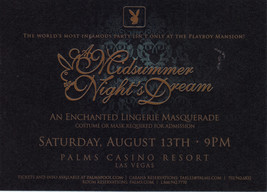 Midsummer Night&#39;s Dream Inviitation @ Playboy Mansion - £2.32 GBP