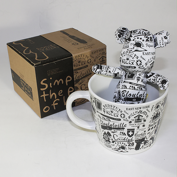 [Graffiti] Stuffed Bear Mug (3.3 inch height)