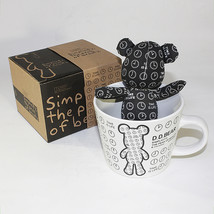 [Black Clock] Stuffed Bear Mug (3.3 inch height) - $10.99