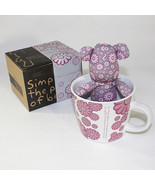 [Flower Pink] Stuffed Bear Mug (3.3 inch height) - £8.70 GBP