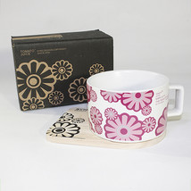 [Flower Pink] Espresso Cup Wood Coaster (2.5 inch height) - £7.98 GBP