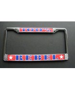 REBEL 100% CHROME PLATED LICENSE PLATE FRAME 6 X 12 INCHES - £9.03 GBP