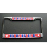 REBEL 100% CHROME PLATED LICENSE PLATE FRAME 6 X 12 INCHES - $11.49