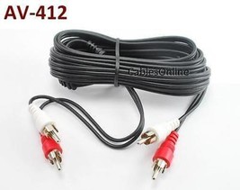 12Ft 2-Rca Male To Male Audio Cable/Cord, Av-412 - $14.99