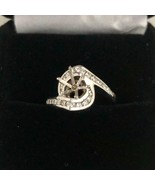 Diamond Engagement Vintage 1950s Mounting Setting Semi-Mount Ring 14K Mi... - $1,150.92 CAD