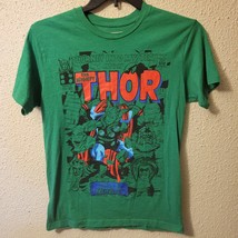 Marvel Comics Mighty Thor Journey Into Mystery Sz Medium Green Graphic Shirt - £19.32 GBP