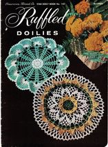 Crochet  American Thread Flower Pineapple Floral Ruffled Doilies Star Book 143 - £10.92 GBP