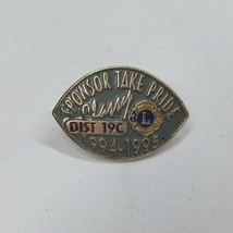 Vintage 1994-1995 Lions Club District 19C Classy Sponsor Take Pride Lape... - $6.44