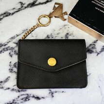 EUC Michael Kors Black Gold Keychain Snap Wallet - $32.28 CAD