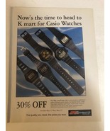 1990 Kmart Casio Watches Vintage Print Ad Advertisement PA2 - £6.05 GBP