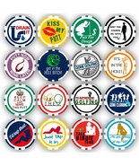 Golf Ball Marker Poker Chip Collection, 16 chips (11.5 gram chips) - £23.47 GBP