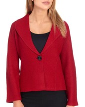 New Kasper Red Wool Career Jacket Size Pl Size Pxl Petite $129 - £48.54 GBP+