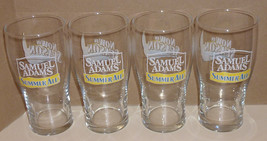 4 Samuel Adams SUMMER ALE Now In Season Logo Beer Pilsner 16 oz Glasses ... - £31.85 GBP