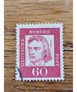 Germany Stamp Friedrich Schiller 60pfg Used - $1.35 CAD