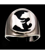 Sterling silver Trader symbol ring Wall street Bear and Bull as Yin Yang... - $115.75 CAD