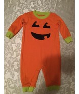 Girls Boys Size 3-6 mo.Child of Mine pumpkin baby outfit jumpsuit  - £7.85 GBP