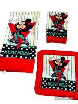 Vintage Franco Disney Mickey Mouse 90&#39;s  3 Piece Towel Set New - $39.97