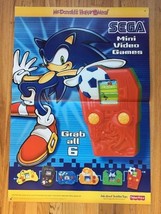 Sega McDonald&#39;s Happy Meal Poster w/ Sonic 2003 2 Foot By 3 Feet. Free S... - $8.59