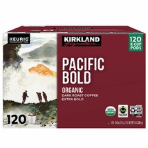 Kirkland Signature Pacific Bold Coffee, Dark, 120 K-Cup Pods (Pack of 1) - $900.57 MXN