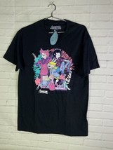 Adventure Time Finn Jake BMO Crew Graphic Print Tee T-Shirt Black Mens Size S - £13.61 GBP